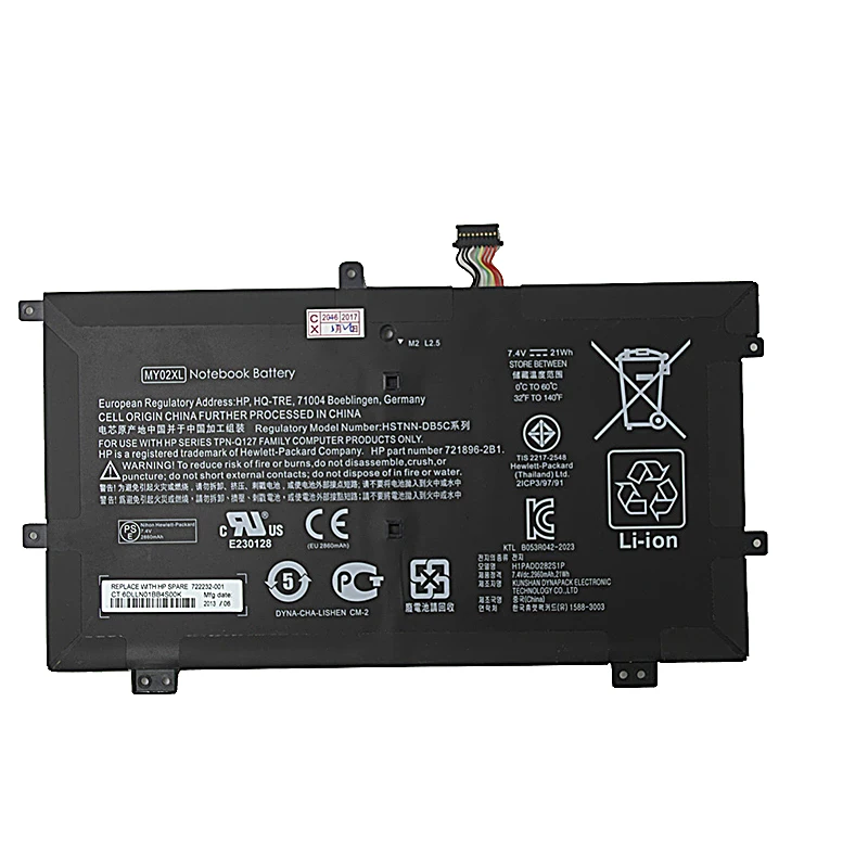 

GZSM laptop battery MY02XL For HP TPN-Q127 HSTNN-DSB5C HSTNN-DB5C battery for laptop 10-h010NR 10-H000SA 11-H000SG battery