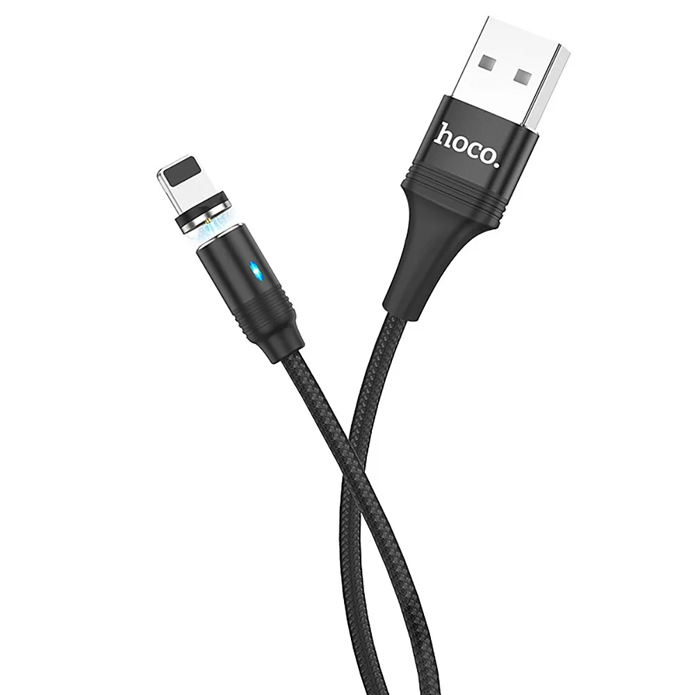 Магнитный usb-кабель HOCO U76 для быстрой зарядки, кабель для зарядки iPhone, нейлоновый плетеный кабель USB type-C для huawei P20, кабели Microusb