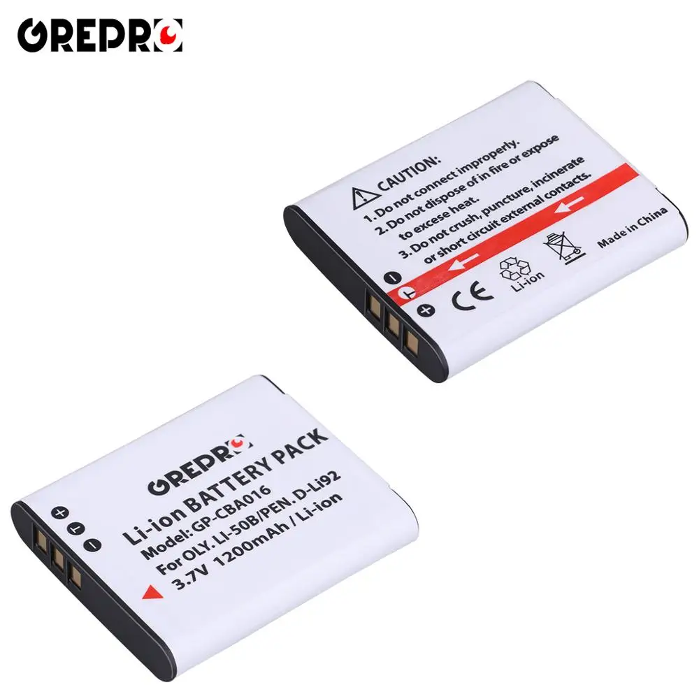 Аккумулятор Li50B Li 50B 2X 1200 мАч зарядное устройство с ЖК экраном и USB для Olympus MJU Stylus 1010