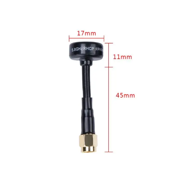 SMA 2 шт. iFlight 5,8 ГГц 2.0Dbi SMA/UFL/MMCX RHCP черная FPV Антенна для FPV гоночного дрона - Цвет: SMA