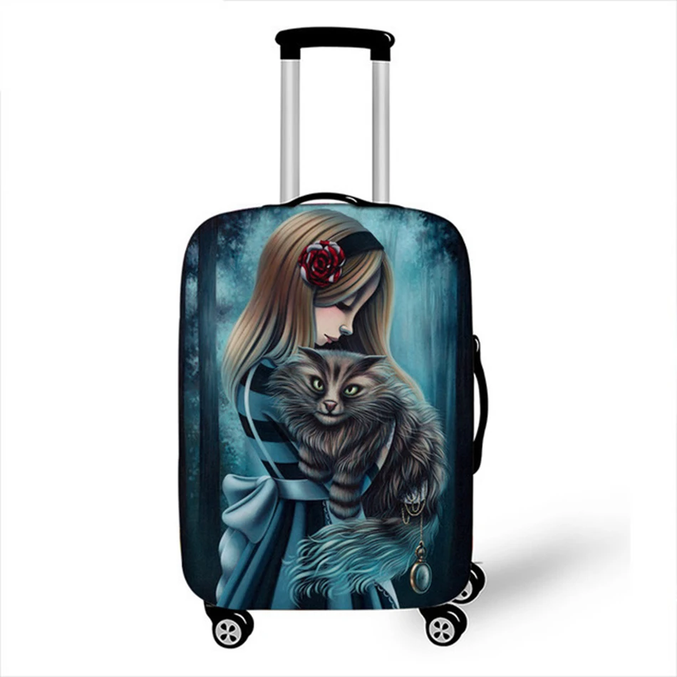 Чехол для багажа с животными динозаврами, защитный чехол, водонепроницаемый, утолщенный, эластичный чехол для чемодана, подходит для 18-32 дюймов, XL, аксессуары для путешествий