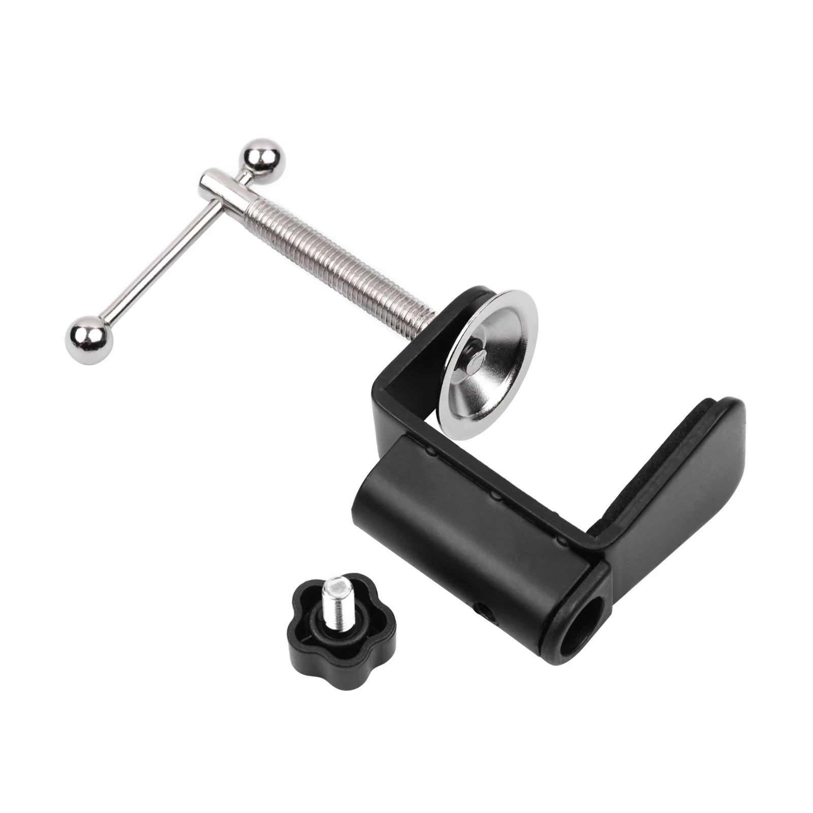 C-shaped Arm Stand Clamp Desk Mounting Clamp with Adjustable Positioning Screw for Microphone