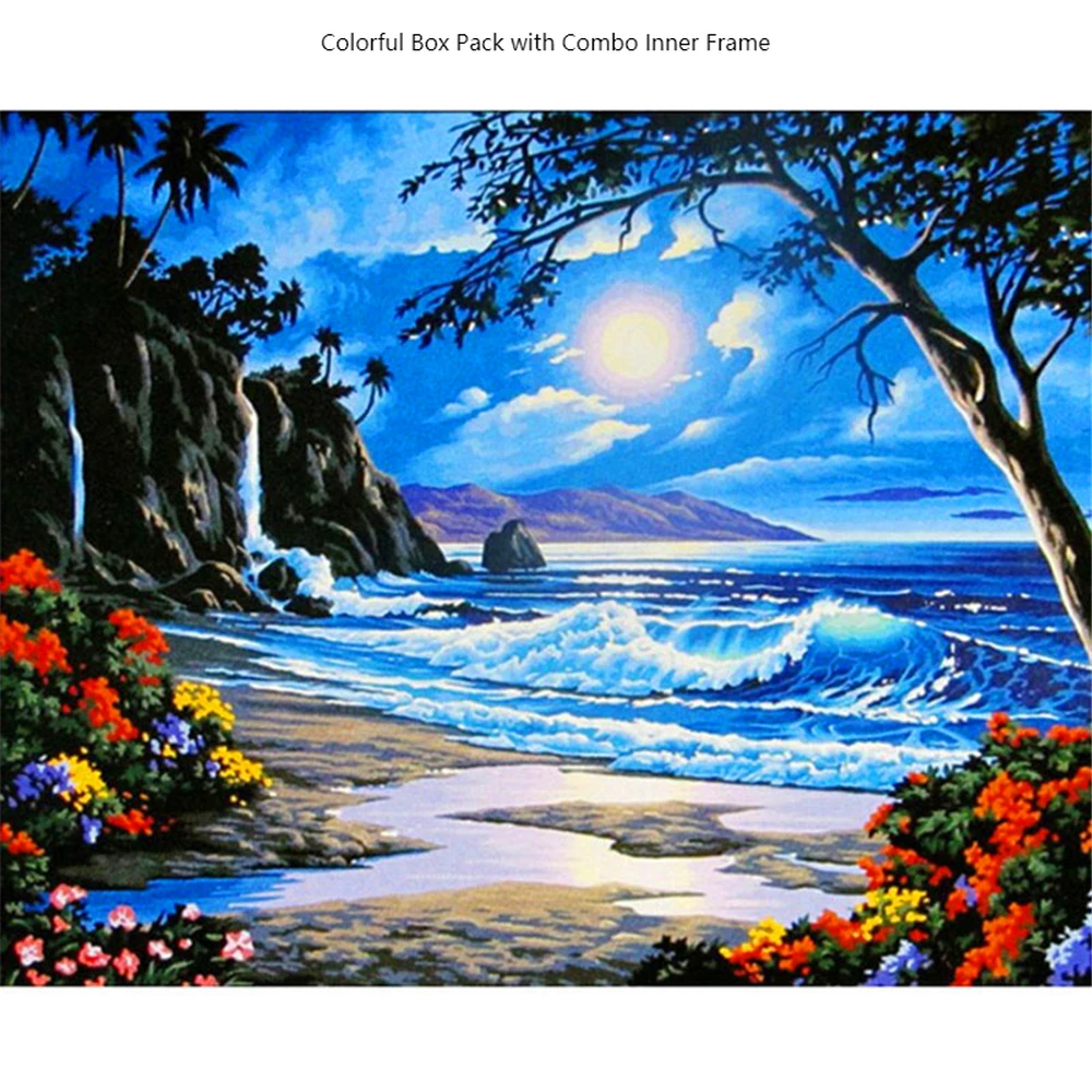 

CHIFEIYANG Painting by Numbers Creative Toys for Housebound life's Loneliness-killer DIY kit for self-made artwork with frame