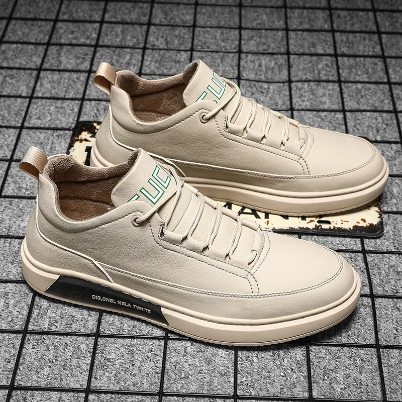 

Europe Tidal Station Male New Pattern Keep Warm Winter Increase Down Leisure Time Leather Shoes Male Joker Personality Skate