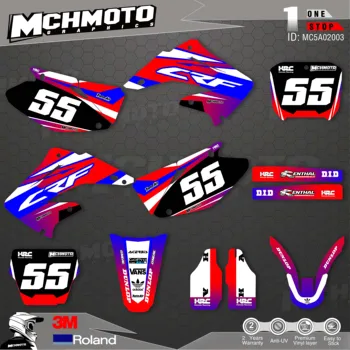 

Customized Team Graphics Backgrounds Decals 3M Custom Stickers For 02-12 CR125-250