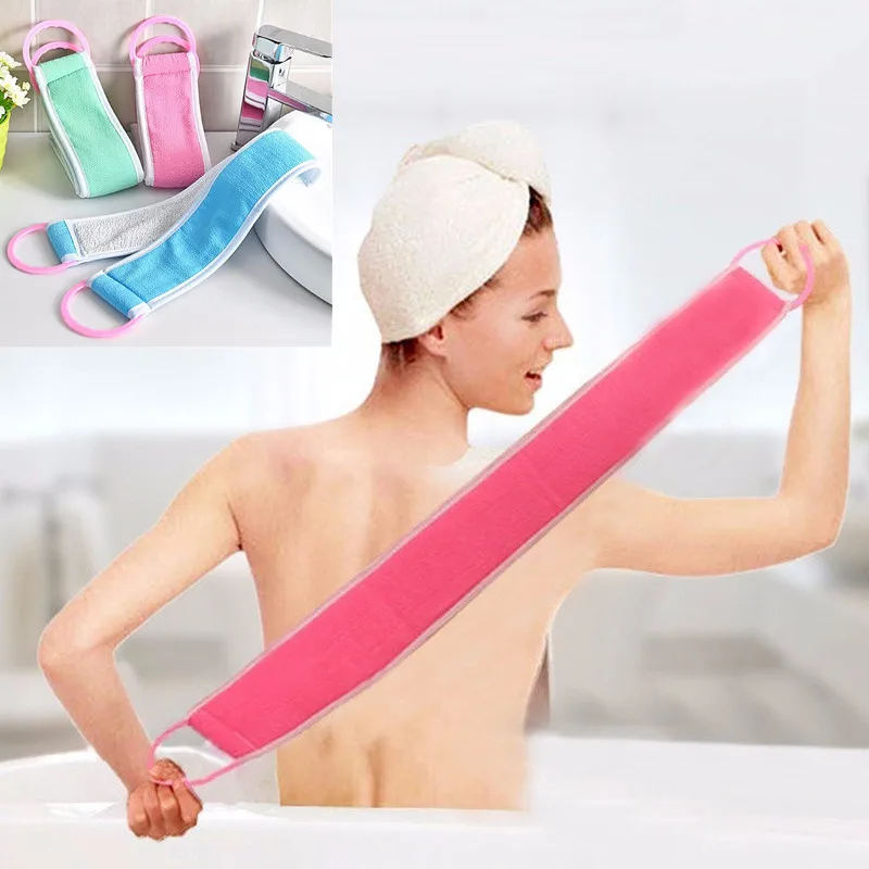 

Pull Back Long Bath Towel Bath Artifact Thickening and Rubbing Back Towel Rubbing Towel Color Random