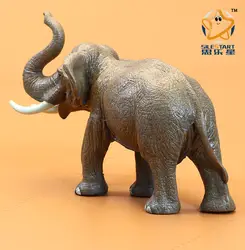 Бутик ПВХ Модель диких животных зоопарк пластиковая модель азиатская модель слона домашние украшения