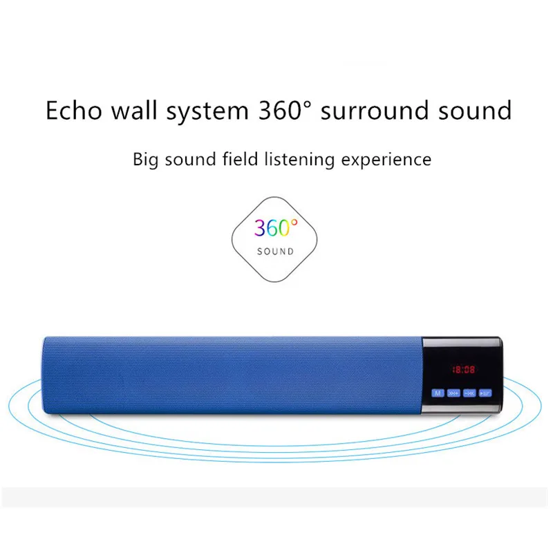 

LED display FM soundbar Handsfree portable subwoofer wireless boombox bluetooth speaker barra de sonido para tv acoustics F4049B