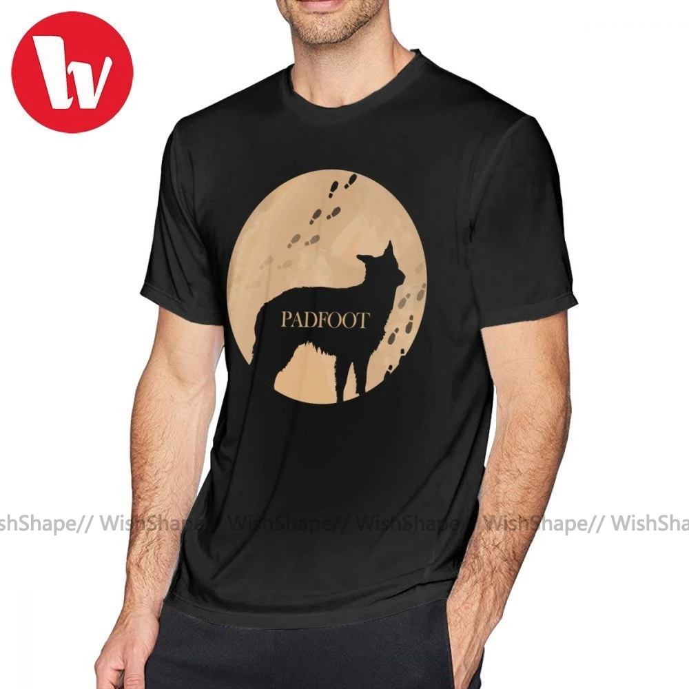 Moony футболка Padfoot Футболка 100% хлопок с коротким рукавом пляжная Мужская принтом