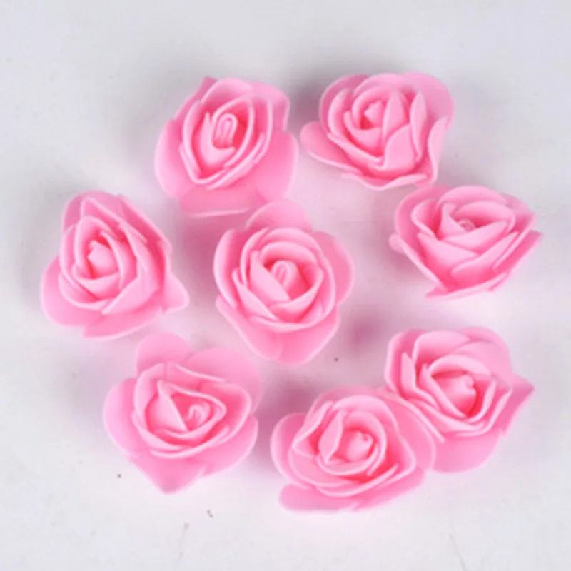 500Pcs/Lot These Flowers Are Used To Decorate Flores Man-Made Decorative Roses Head Rose Bear Wedding House Artificial Flower
