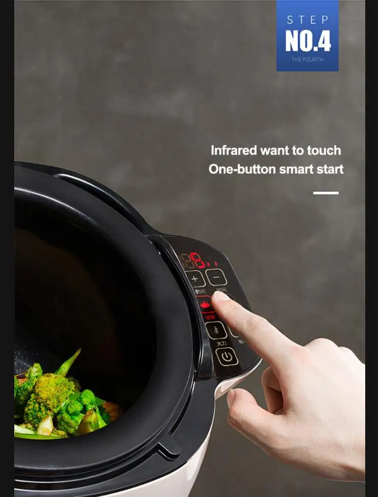Intelligen тушеная кастрюля миксер машина рисоварка сковорода кухонная машина многофункциональная сенсорная панель для приготовления пищи робот плита