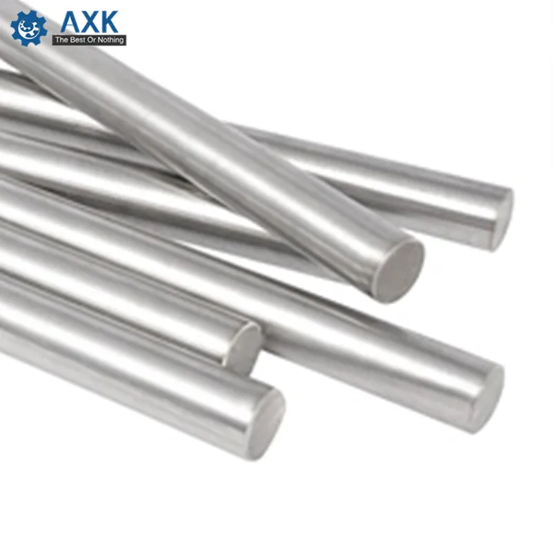AXK 300 320 350 380 400 450 500 mm Smooth Rods 8mm Linear Shaft Rail 3D Printers Parts Chrome Plated Guide Slide Part
