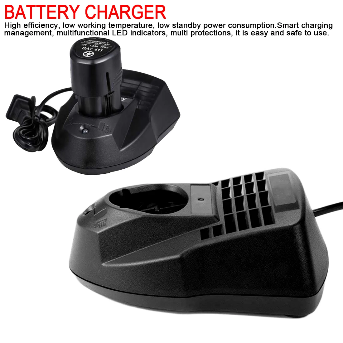 AL1115CV Battery Charger for Bosch 10.8V-12V Electrical Screwdriver Drill Tools
