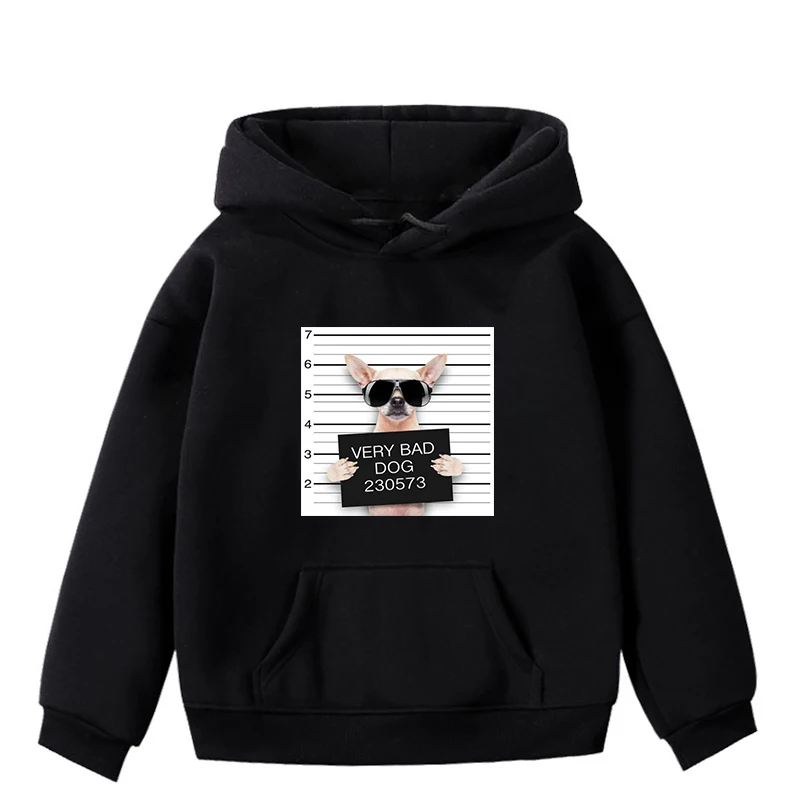 Очень Bad Dog/толстовка с длинными рукавами; осенне-зимняя толстовка унисекс; хлопковые толстовки для мальчиков и девочек; детская одежда унисекс