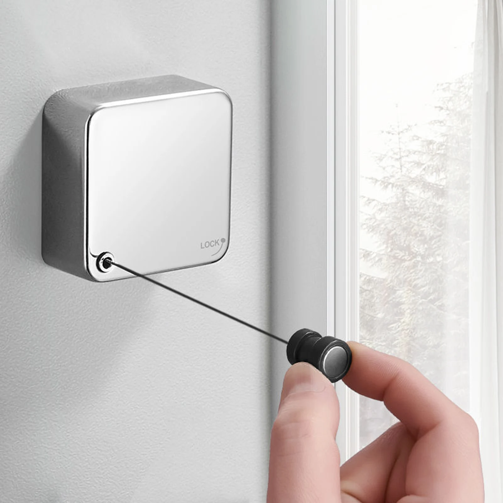 

3.5M Stretch Clothesline Rack Rope Storage Stainless Steel Retractable Clothes Dryer Organiser Laundry Hanger For Indoor