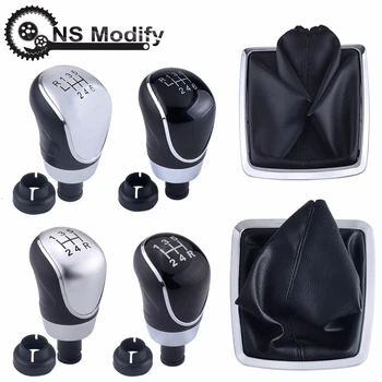 

NS Modify 5/6 Speed Gear Shift Knob Lever With Gaiter Boot Cover For Ford Focus 2 MK2 FL MK3 MK4 MK7 MONDEO GALAXY FIESTA