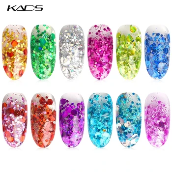 

KADS Glitter Nail Powder 12 color Glitter Acrylic Powder Chrome Pigment Glitters Sequins Dust diy Nail Art Tips nail accessories