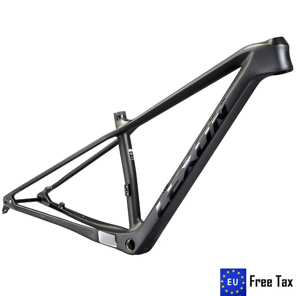 Bicycle Frame Lexon Carbon 29er Mountain 148*12mm Thru Axle MTB 15/17/19inch BSA Black Color Hartails
