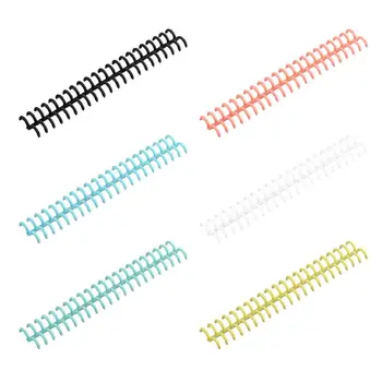 

10pcs Plastic Loose Leaf Link Spiral Circles Binder Ring for 30 Holes Notebook N0HC
