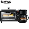 DMWD Household 3 In 1 Breakfast Machine 220V Bread Toaster 9L Electric Oven Coffee Maker Pizza Egg Tart Oven Frying Pan Tea Pot 3
