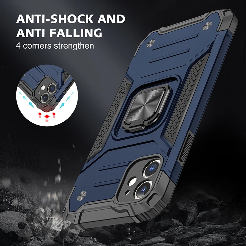 Magnetic Metal Finger Ring Holder Case For iPhone 12 Mini 11 13 Pro Max Back Cover For iPhone XS Max XR X 8 7 Plus SE 2020 13 iphone 12 mini wallet case