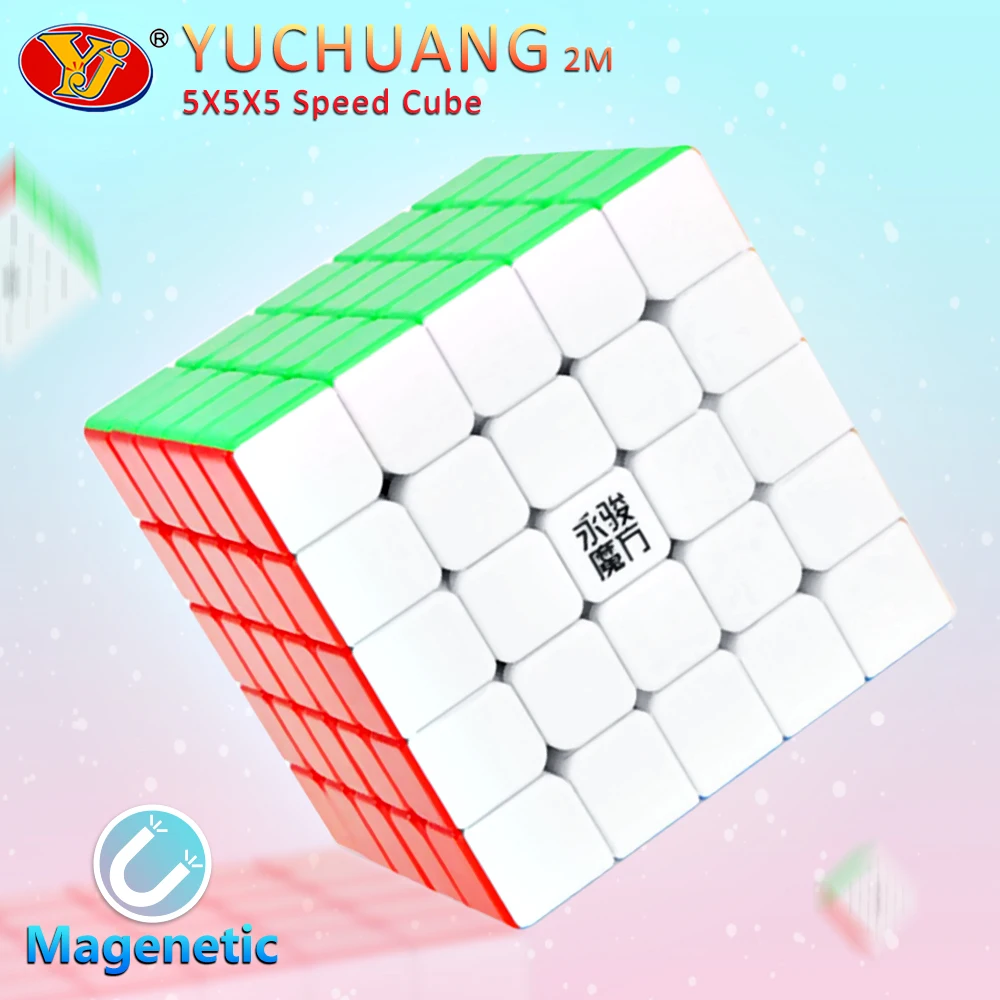 YONGJUN Yuchuang 2 м 5x5x5 волшебный магнитный кубик головоломка профессиональный YJ 5x5