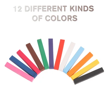 

12 Colors Disposable DIY Crayons Hair Coloring Rod Hair Chalk Hair Dye Hair Color Stick Salon Hair Dyeing Tool Hair Styling Tool