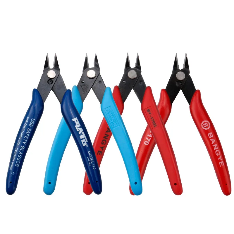 Hot Electrical Wire Cable Cutters Cutting Side Snips Flush Pliers Nipper Mini Diagonal Pliers Hand Tools Anti slip Rubber|Pliers| - AliExpress