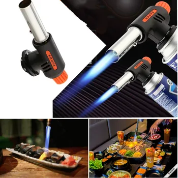 

BBQ Ignition Automatic Outdoor Camping Torches Burner Welding Hiking Flame Baking Gas Welding Torch Flamethrower Butane Fire