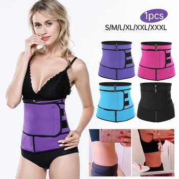 

Neoprene Fitness Waist Trainer Corset Sweat Belt for Women Weight Loss Compression Trimmer Workout Body Shaper Fitness S-3XL