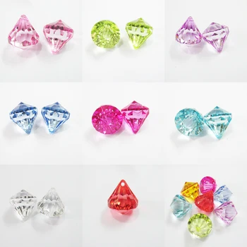 

Wholesale 31mm*35mm 30pcs/lot Transparent Water-drop Acrylic Pendant For Chunky Necklace,