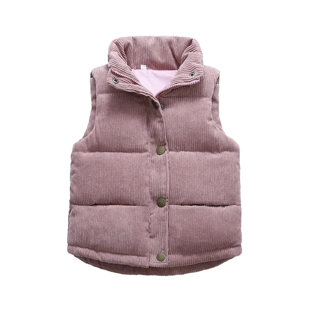 아이들을 위한 따뜻한 가을 소녀와 겨울 소년 조끼