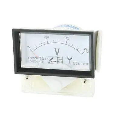 AC 0-450V Fine Tuning Plastic Case Analog Voltage Test Meter Voltmeter