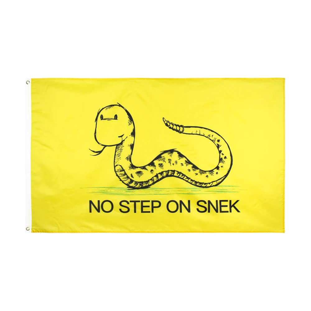 Johnin 90X150Cm Tea Party Gadsden No Step On Snek Flag