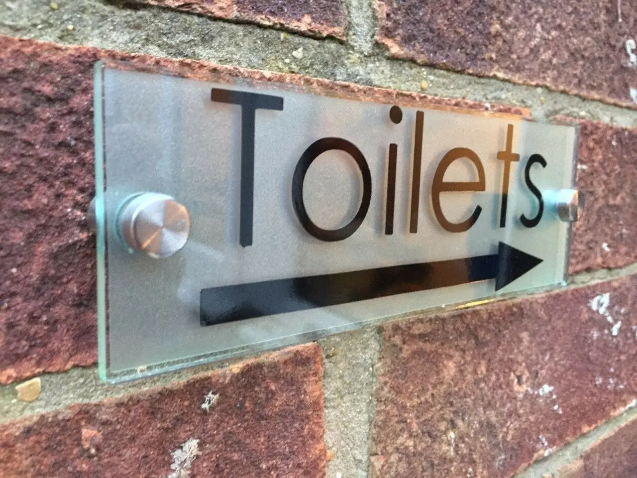 CustomizeBathroom знаки Туалет WC акриловые знаки-стеклянный эффект современный гостиничный