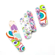 Cute mini nail file Double-sided print small foot care tool