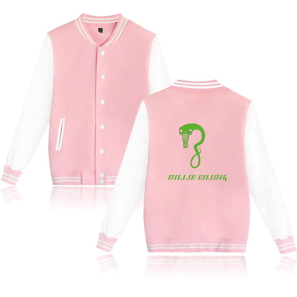 Billie Eilish 2D принт певица новая хип поп Harajuku бейсбольная куртка Горячая Распродажа бейсбольная куртка Высокое качество Мужская/женская одежда