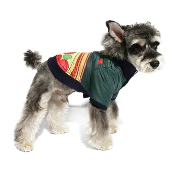 

Fruit Letters Pattern Thicken Winter Dogs Baseball Costume Coat Jackets Dog Clothes Puppy Clothes for French Bulldog Pet Pug