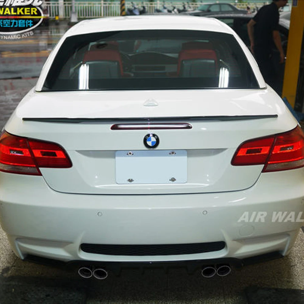 P Стиль углеродное волокно задний багажник спойлер крыло для BMW 3 серии e93 335i 2007