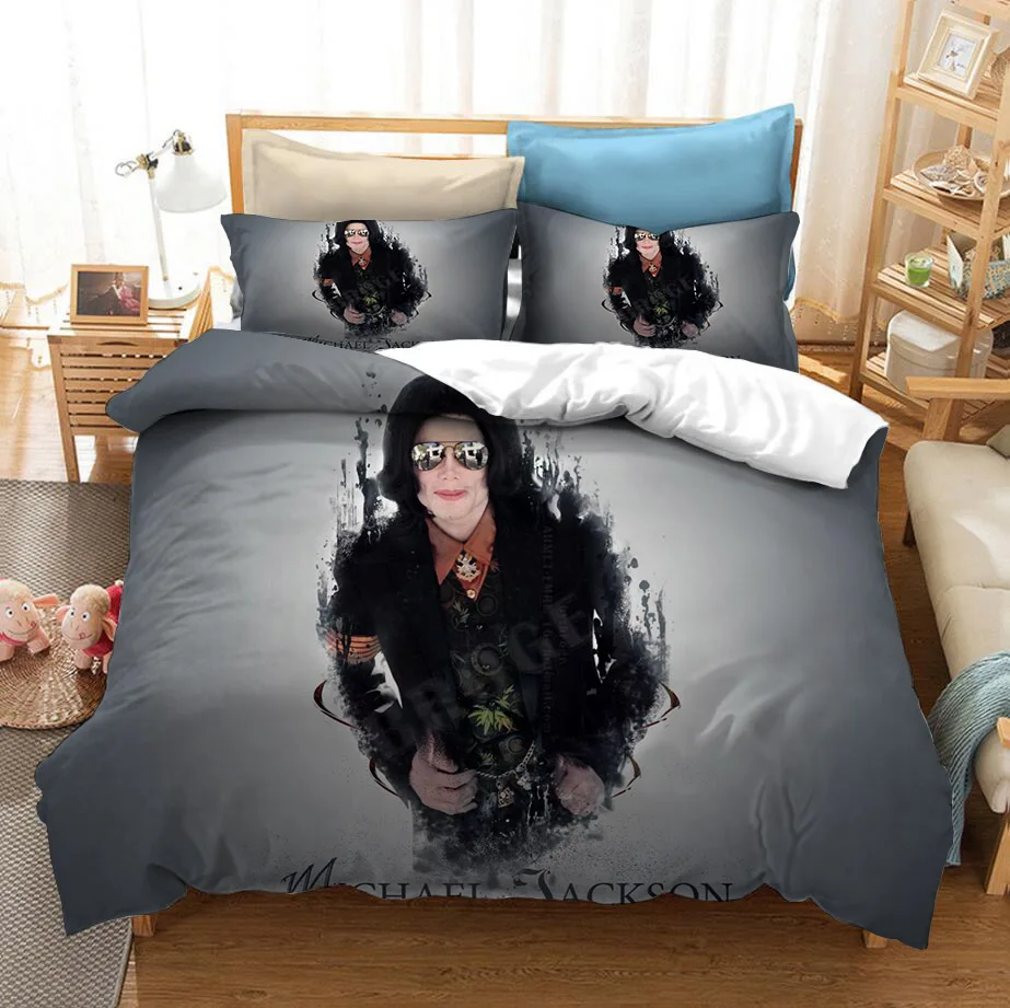 Michael Jackson 3D Printed Bedding Set Duvet Covers Pillowcases Comforter Bedding Set Bedclothes Bed Linen(NO sheet)
