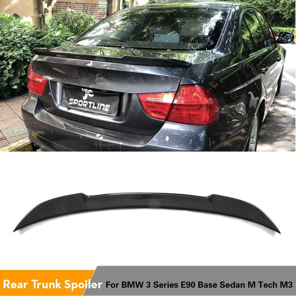 Задний спойлер багажника из углеродного волокна для BMW 3 серии E90 Base Sedan M Tech M3 2005