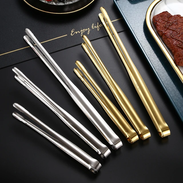 Pince Vintage rétro pour pain, Steak, BBQ, salade, Toast, or, pince pour  gâteau, pâtisserie, thé, Buffet, outil de cuisine de 12cm - AliExpress