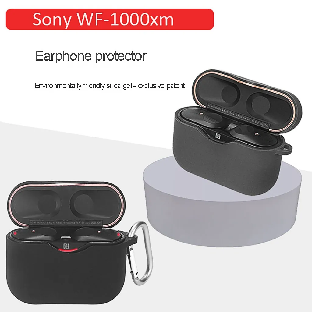 Силиконовый портативный противоударный чехол с карабином для Sony