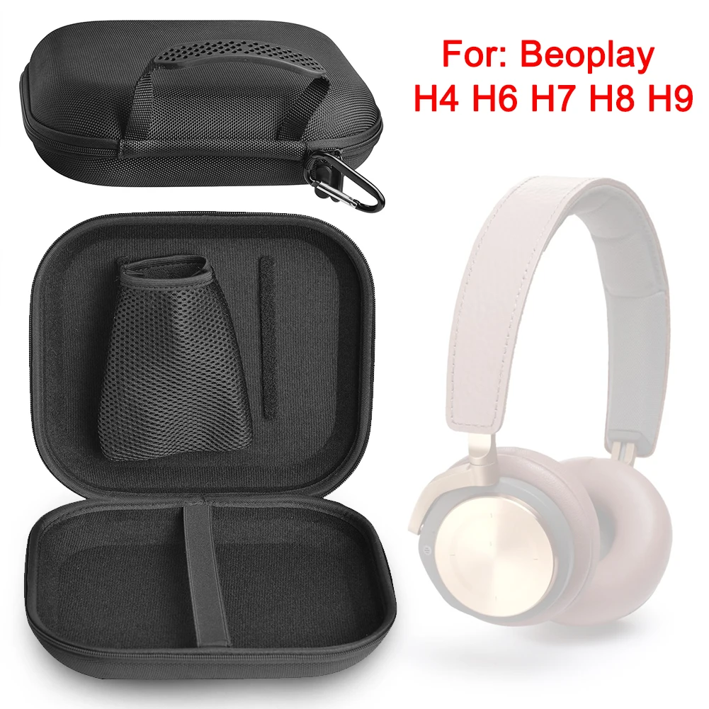 Portable Headphone Bag Mini Zipper Square Bluetooth Earphone Headset Hard Storage Box Accessories for BeoPlay H4 H6 H7 H8