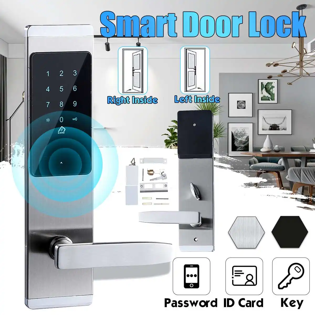 

Smart Door Lock Electronic Combination Door Lock Digital Touch Screen Keypad Code Lock Password Door Lock For Smart Home Office