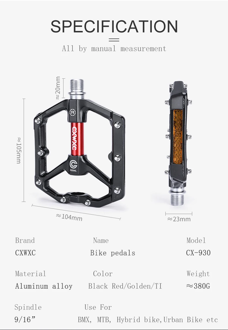 WELLGO F178 F265 pédale VTT pédales de vélo pliantes en alliage d'aluminium/PP pliant scellé roulement pédale vis filetage pièces  18