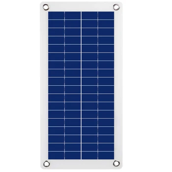 

Portable Semi-flexible 12V Solar Panel Power Bank Board External Battery Charging Solar Cell Board Crocodile Clips Car charger