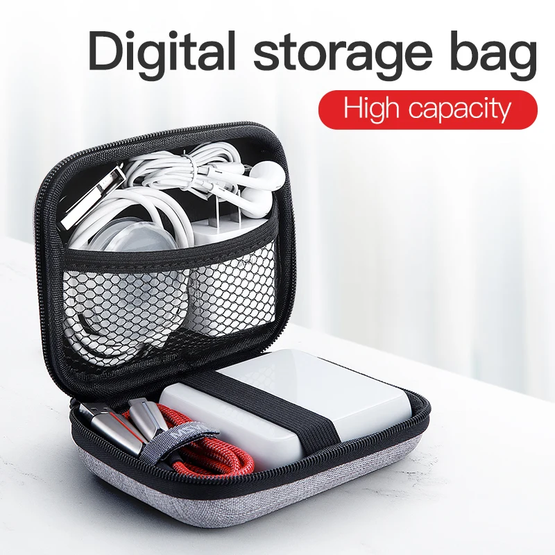 MSVII Anti-pressure and Anti-fall Multi-function Digital Storage Bag Headphone Storage Cable Bag USB Gadget Organizer Bag