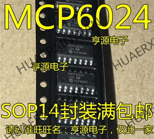 10 шт./лот MCP6024 MCP6024-E/SL MCP6024-I/SL SOP14 Новинка