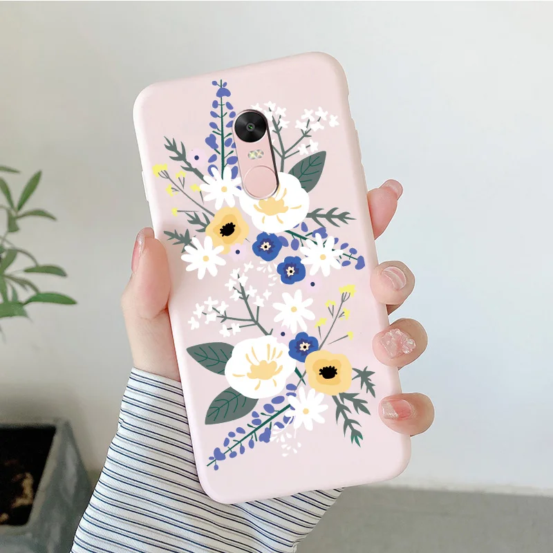 Matte Silicone Soft TPU Shell For Xiaomi Redmi Note 4 4x Note 5Pro Note 5A Cartoon Butterfly Shell For Redmi Note5a Phone Cover cell phone lanyard pouch Cases & Covers